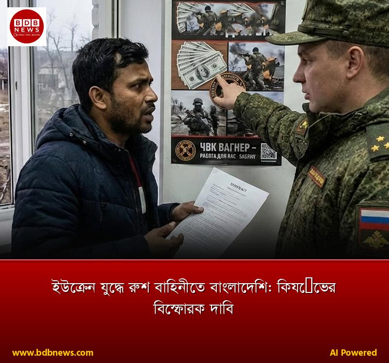 ইউক্রেন যুদ্ধে রুশ বাহিনীতে বাংলাদেশি: কিয়েভের বিস্ফোরক দাবি