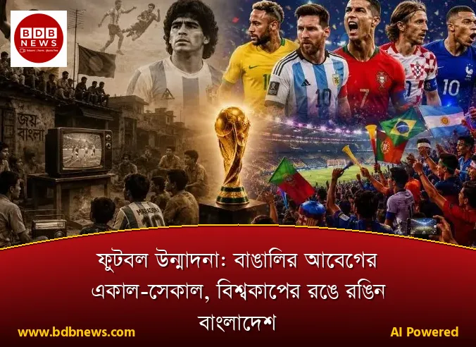 ফুটবল উন্মাদনা: বাঙালির আবেগের একাল-সেকাল, বিশ্বকাপের রঙে রঙিন বাংলাদেশ