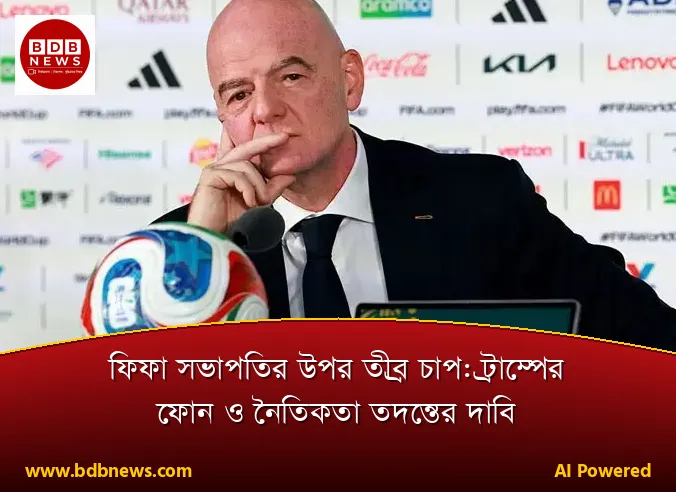 ফিফা সভাপতির উপর তীব্র চাপ: ট্রাম্পের ফোন ও নৈতিকতা তদন্তের দাবি