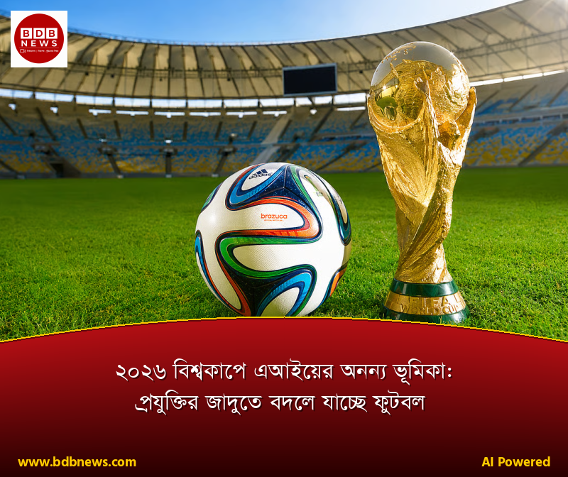 ২০২৬ বিশ্বকাপে এআইয়ের অনন্য ভূমিকা: প্রযুক্তির জাদুতে বদলে যাচ্ছে ফুটবল