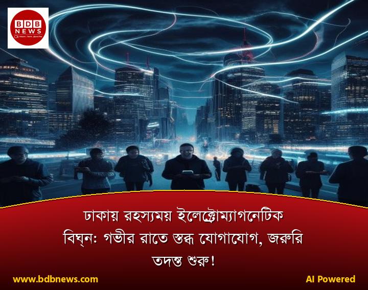 ঢাকায় রহস্যময় ইলেক্ট্রোম্যাগনেটিক বিঘ্ন: গভীর রাতে স্তব্ধ যোগাযোগ, জরুরি তদন্ত শুরু!